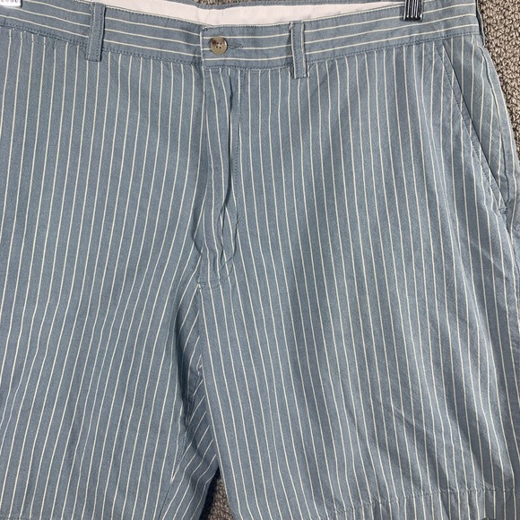 Polo Ralph Lauren‎ Mens Prospect Shorts Size 40 Blue White Striped Chino Pockets - Picture 2 of 9